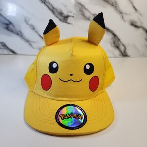 Pikachu Cap Pokemon Authentic Hat For Kids